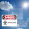 Signmission Biohazard Danger Sign, Vinyl Decal, 5in W x 3.5in L, 2PK OS-2PACK-DS-D-35-L-1933 - alternate 3